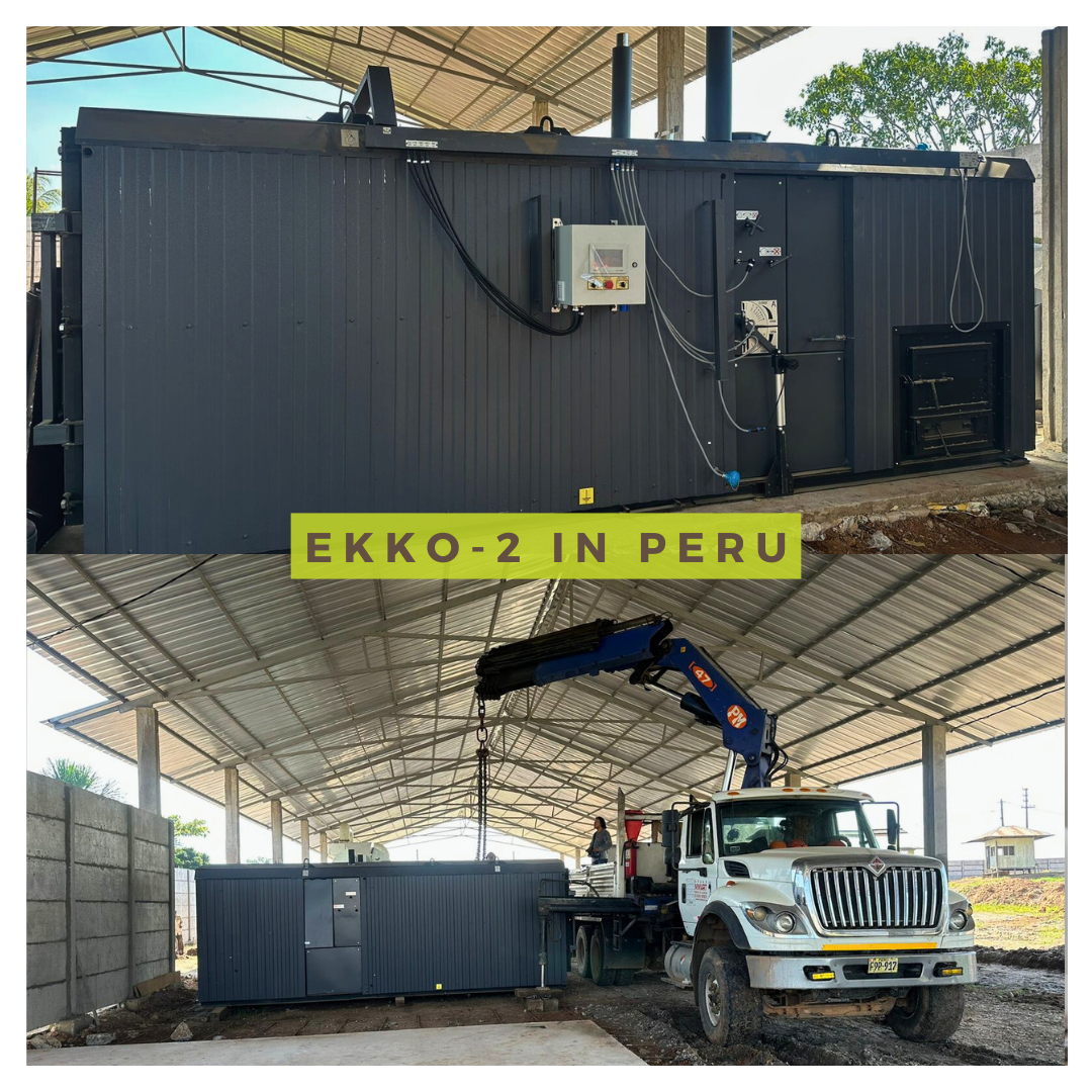 Installation of the EKKO-2 furnace in Peru